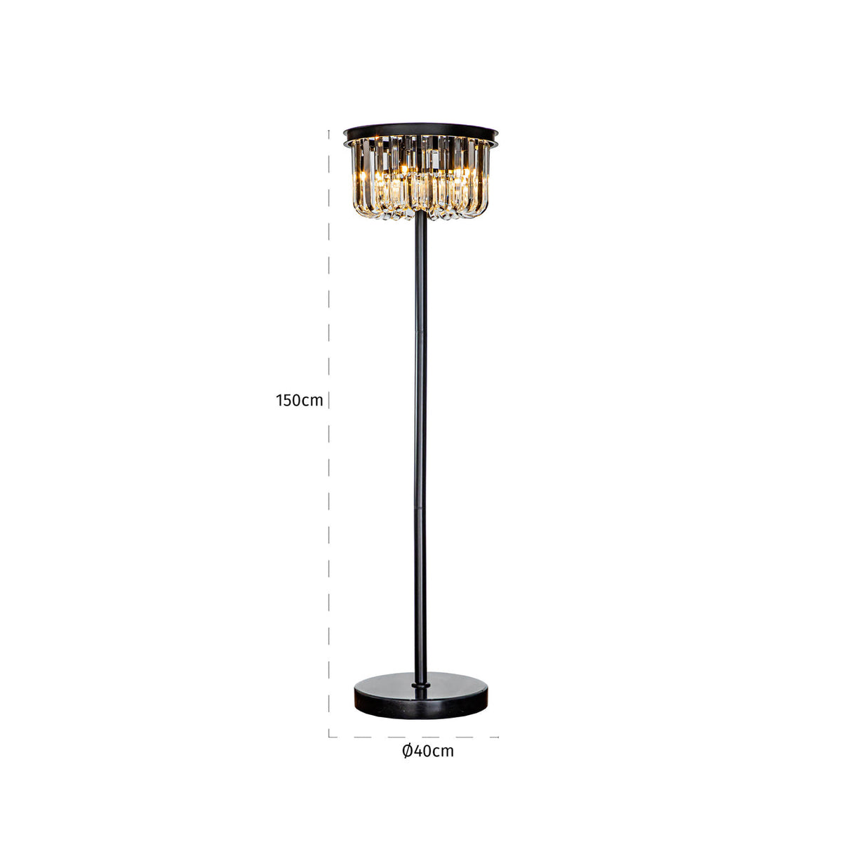 Floor lamp Dagmar black