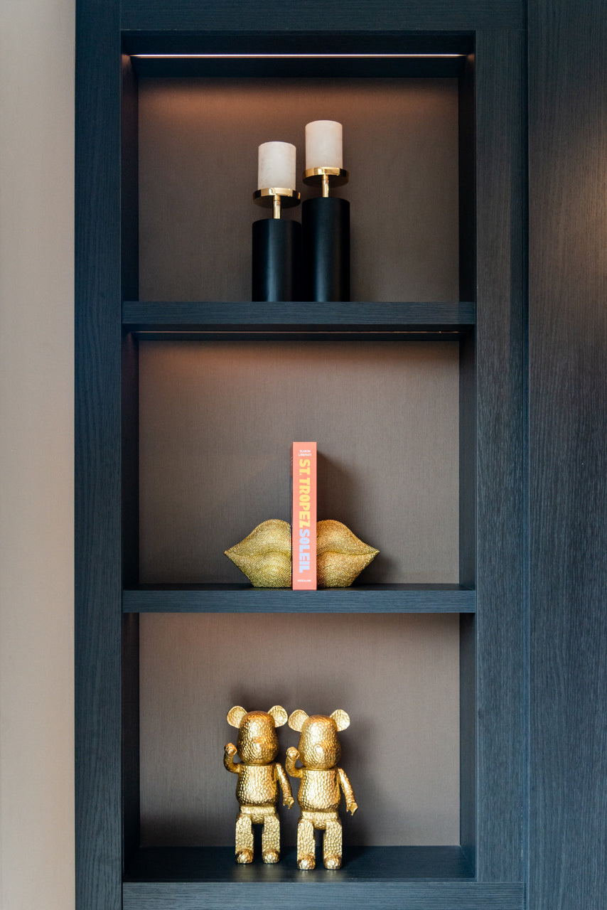 Decorative object Bear gold standing