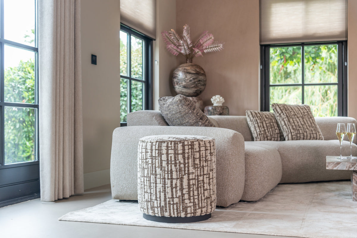 Pouffe & Footstool Lexie terra 45Ø