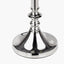Trafalgar Nickel Metal Palm Tree Table Lamp Base with Athira 30cm Multi Chevron Design Mushroom Pleat Tapered Lamp Shade