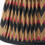 Trafalgar Nickel Metal Palm Tree Table Lamp Base with Athira 30cm Multi Chevron Design Mushroom Pleat Tapered Lamp Shade