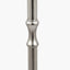 Trafalgar Nickel Metal Palm Tree Floor Lamp Base with Henry 45cm Grey Handloom Cylinder Lampshade