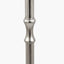 Trafalgar Nickel Metal Palm Tree Floor Lamp Base with Athira 45cm Multi Chevron Design Mushroom Pleat Tapered Lamp Shade