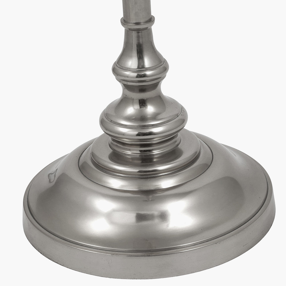 Trafalgar Nickel Palm Tree Floor Lamp Base Only