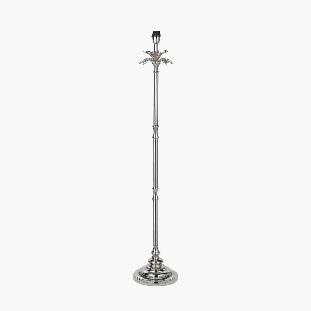 Trafalgar Nickel Palm Tree Floor Lamp Base Only