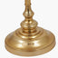 Trafalgar Gold Metal Palm Tree Table Lamp Base with Stellan 35cm Black Slubbed Silk Mix Gold Lined Cylinder Lampshade