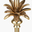 Trafalgar Gold Metal Palm Tree Table Lamp Base with Floressa 35cm Red Floral Patterned Mushroom Pleat Tapered Lamp Shade