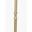 Trafalgar Gold Metal Palm Tree Floor Lamp Base with Harry 45cm Black Cotton Mix Cylinder Lampshade