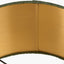 Trafalgar Gold Metal Palm Tree Floor Lamp Base with Stellan 45cm Green Slubbed Silk Mix Gold Lined Cylinder Lampshade