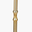 Trafalgar Gold Metal Palm Tree Floor Lamp Base with Floressa 45cm Red Floral Patterned Mushroom Pleat Tapered Lamp Shade