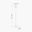 Trafalgar Nickel Palm Tree Floor Lamp Base Only