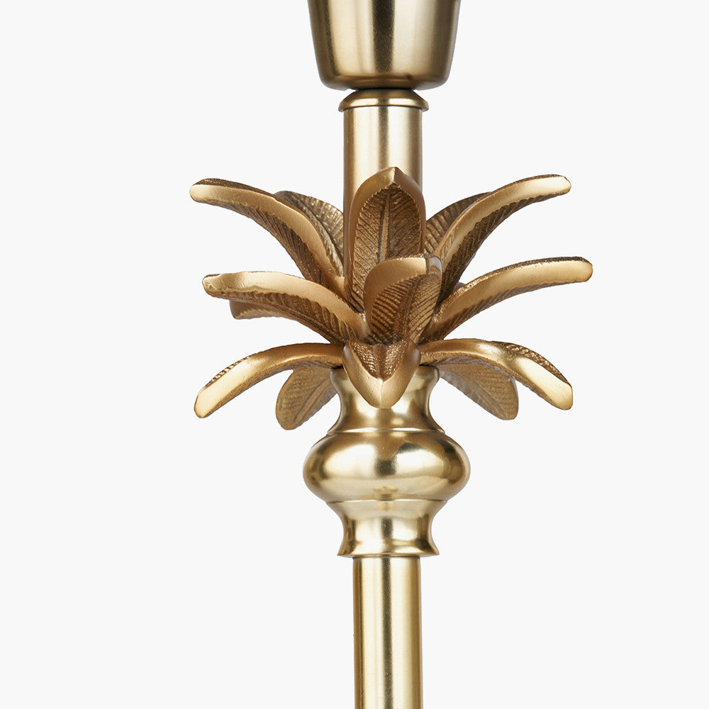 Trafalgar Gold Metal Palm Tree Table Lamp