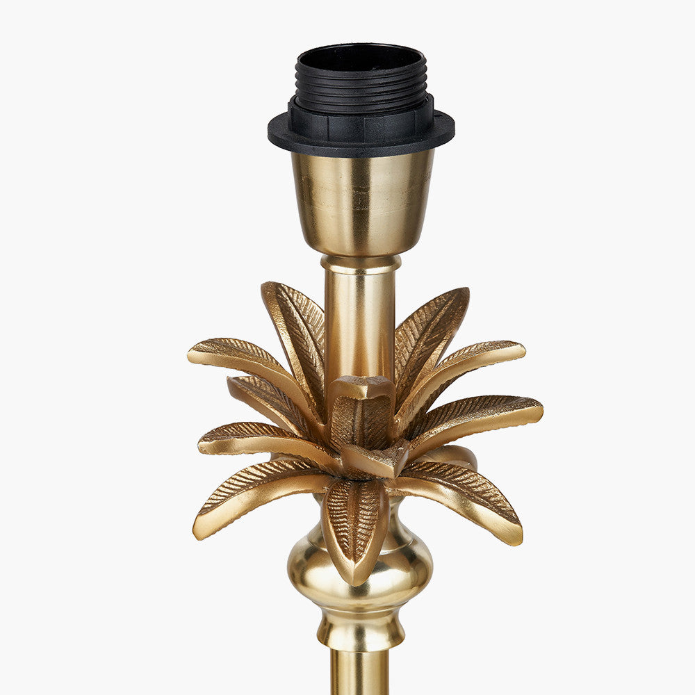 Trafalgar Gold Metal Palm Tree Table Lamp