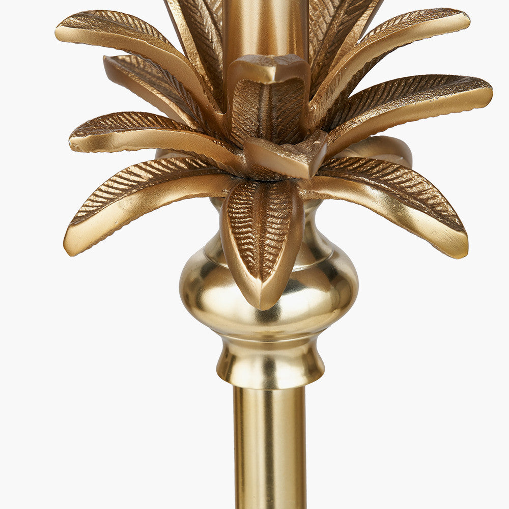 Trafalgar Gold Metal Palm Tree Table Lamp