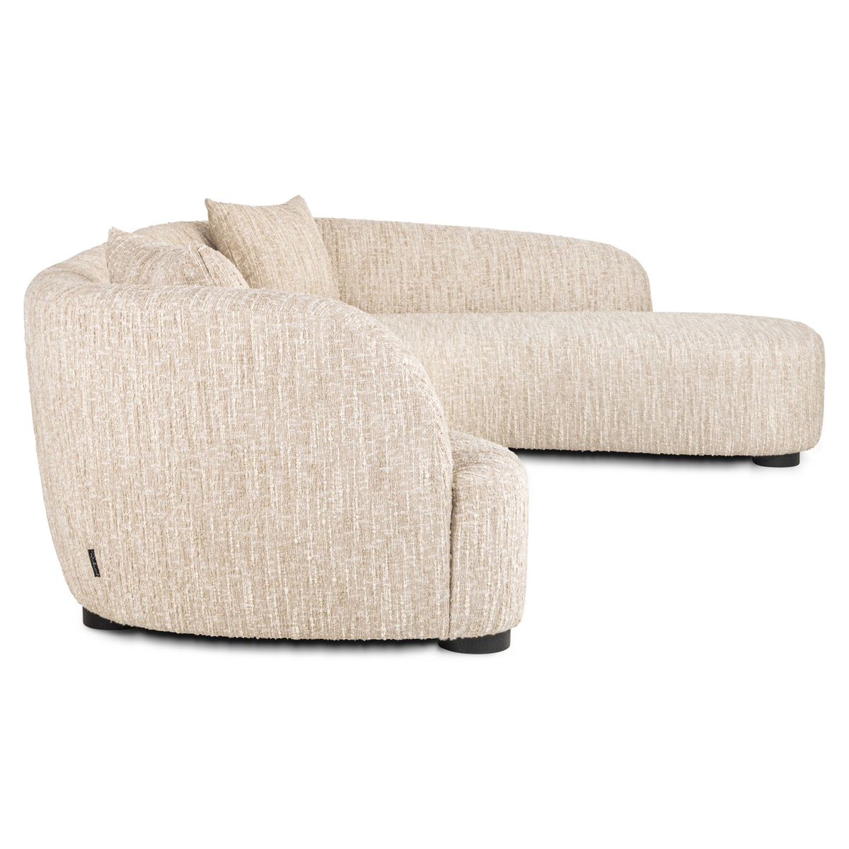 Sofa Pandora beige angora lounge right