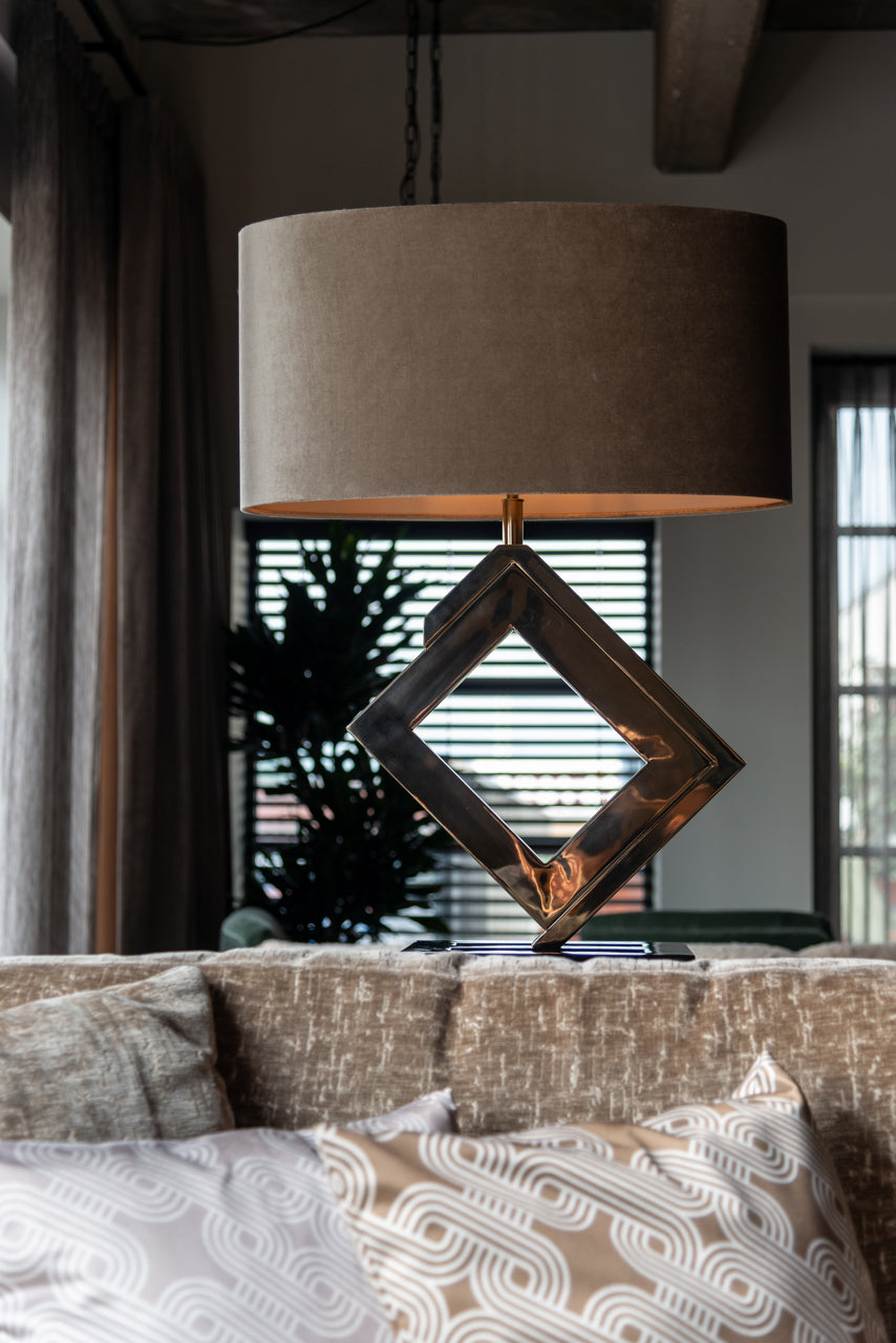 Lampshade Addy gold oval