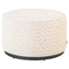 Pouffe & Footstool Lexie beige chevron  70Ø