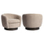 Lounge chair Colmar natural chunky swivel