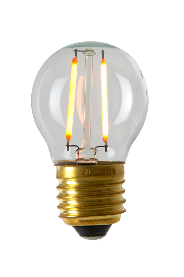 LED spherical 4,5x7 cm LIGHT 2W clear E27 dimmable