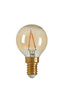 LED spherical 4x7 cm LIGHT 2W amber E14 dimmable