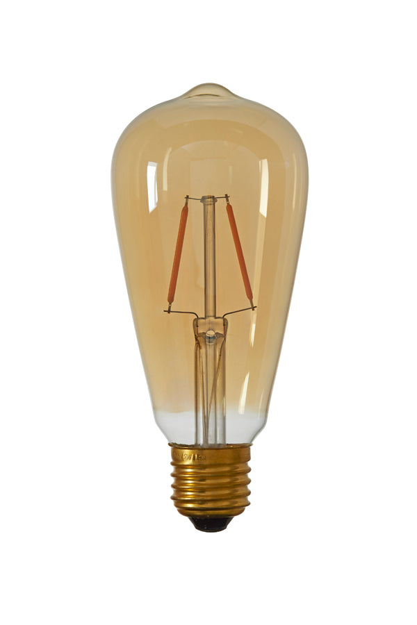LED angular 6,5x14,5 cm LIGHT 2W amber E27 dimmable