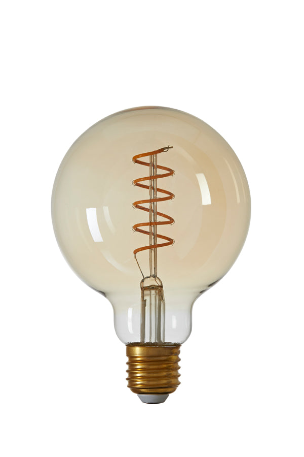 Deco LED globe 9,5x14 cm LIGHT 4W amber E27 dimmable