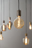 Deco LED globe 12,5x17,5 cm LIGHT 4W amber E27 dimmable