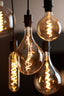 Deco LED globe 12,5x17,5 cm LIGHT 4W amber E27 dimmable