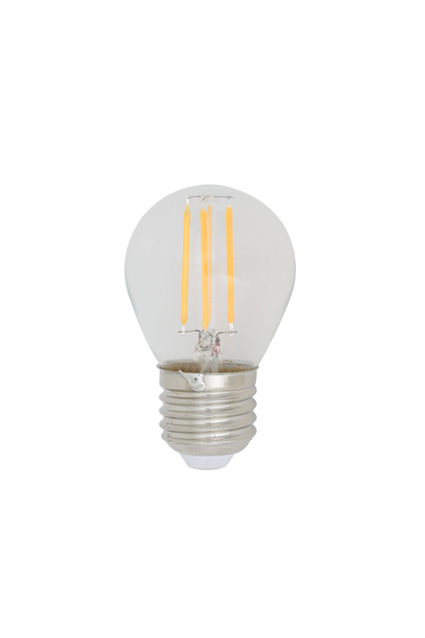 LED spherical 4,5x8 cm LIGHT 4W clear E27 dimmable