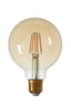 LED globe 9,5x14 cm LIGHT 4W amber E27 dimmable