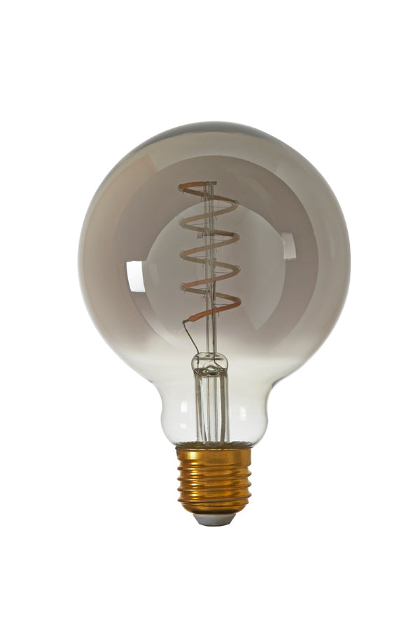 Deco LED globe 9,5x14 cm LIGHT 4W smoked E27 dimmable