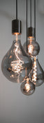 Deco LED globe 9,5x14 cm LIGHT 4W smoked E27 dimmable