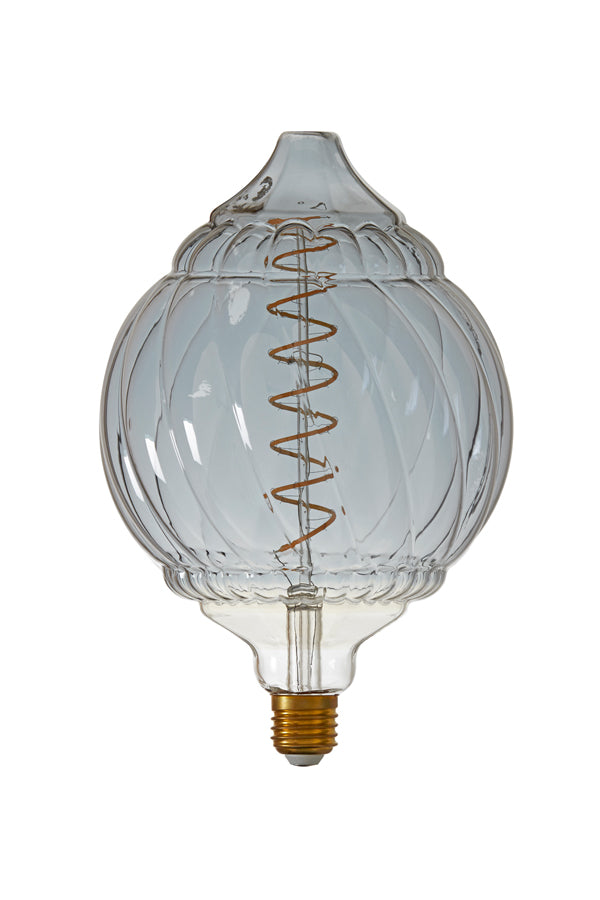 Deco LED globe 16x25 cm BAROQUE 4W smoked E27 dimmable
