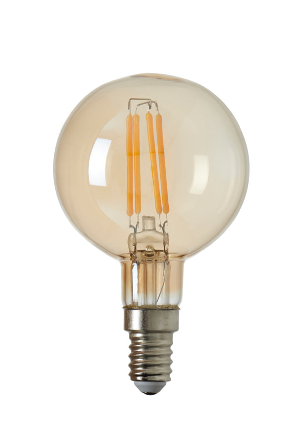 LED globe 6 cm LIGHT 4W amber E14 dimmable