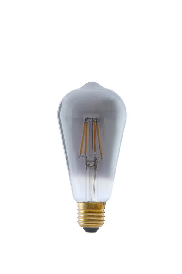 LED angular 6,5x14,5 cm LIGHT 4W smoked E27 dimmable