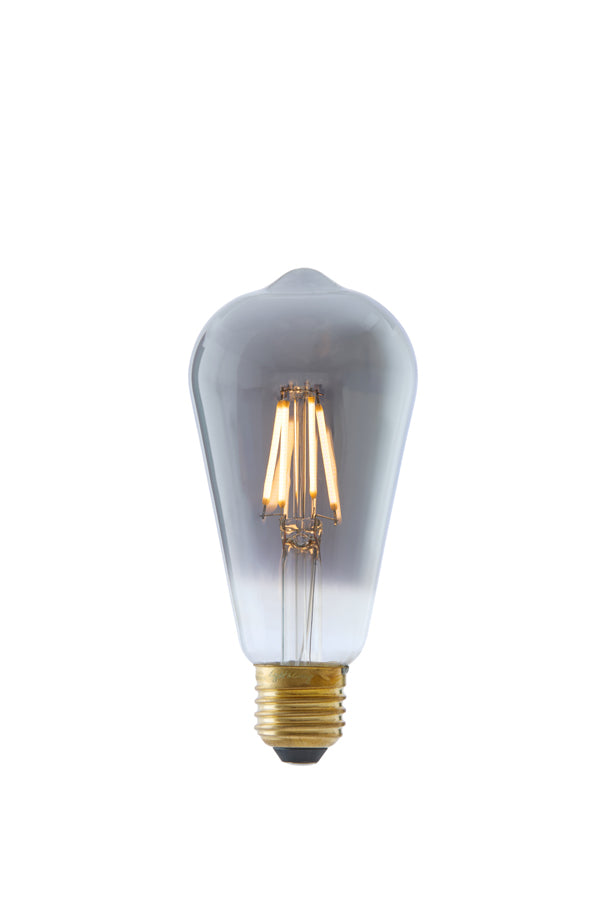 LED angular 6,5x14,5 cm LIGHT 4W smoked E27 dimmable