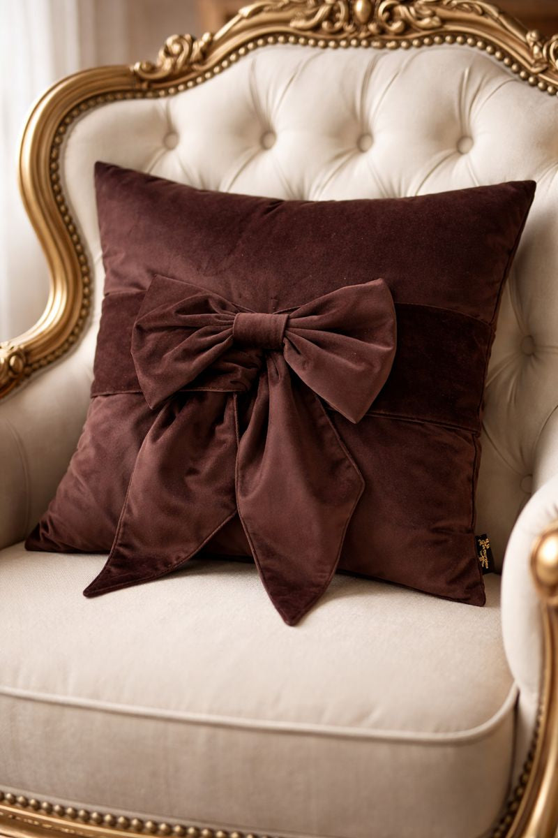 Paul Moneypenny Tiedup Choc Cushion