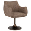 Dining chair Aldo brown tweed swivel