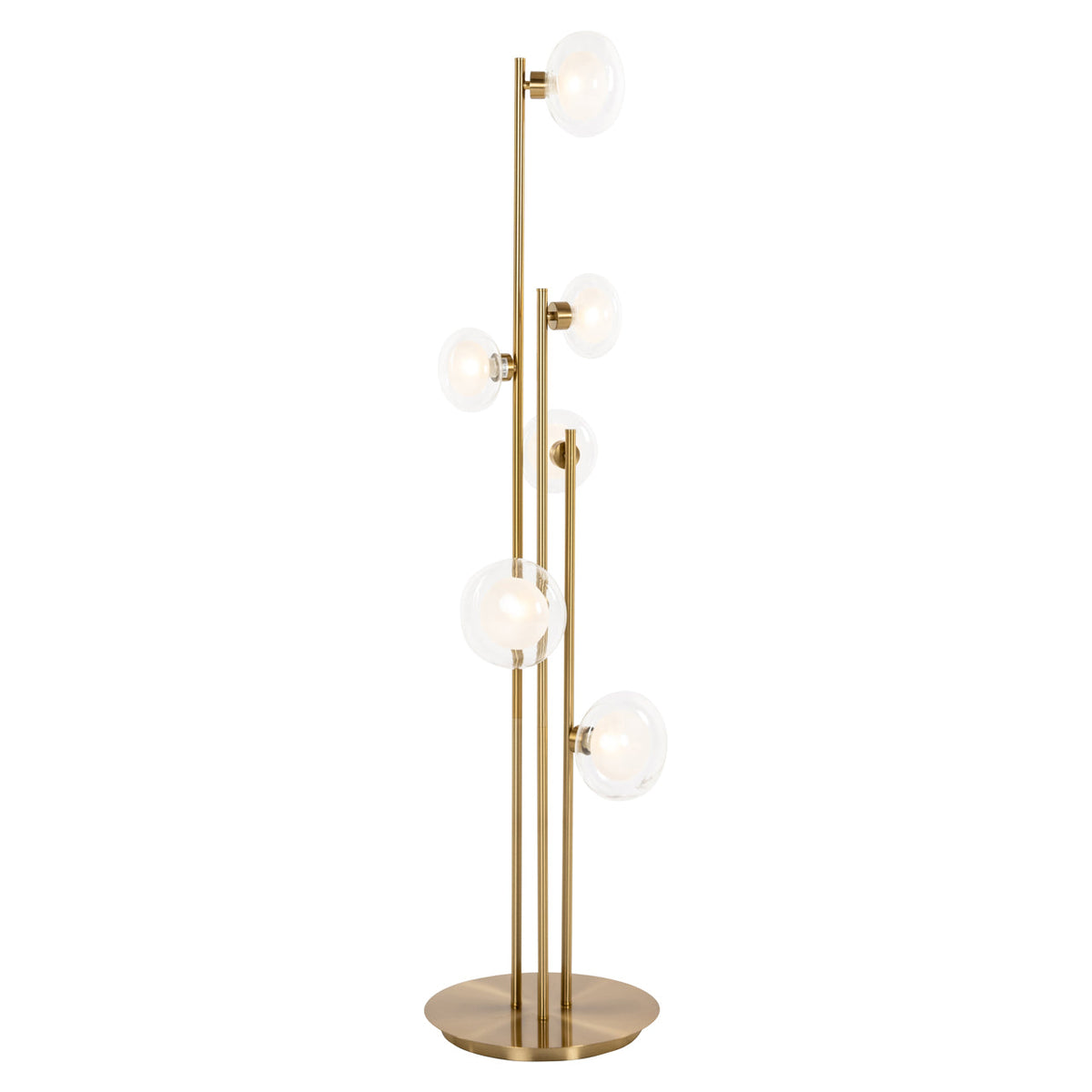 Floor lamp Luva brushed gold