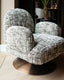 Lounge chair Kagney brown omara swivel