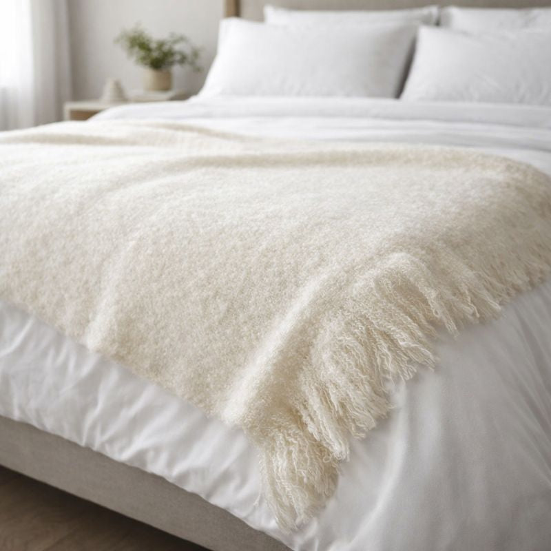 Malini Serena Ivory Throw