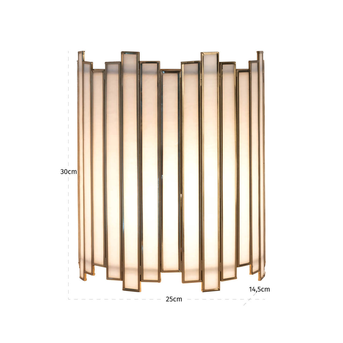 Wall lamp Lima brass antique