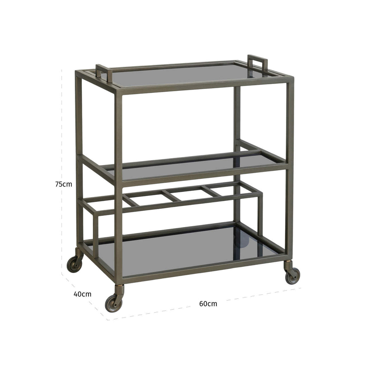 Trolley Ruinart brass antique