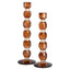 Candle holder Lowan brown large