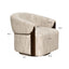 Lounge chair Marina natural softweave swivel fire retardant 