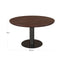 Dining table Baldwin spicebrown 130Ø