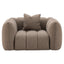 Lounge chair Hogan mocca chunky fire retardant