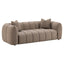 Sofa Hogan mocca chunky 3-seater fire retardant