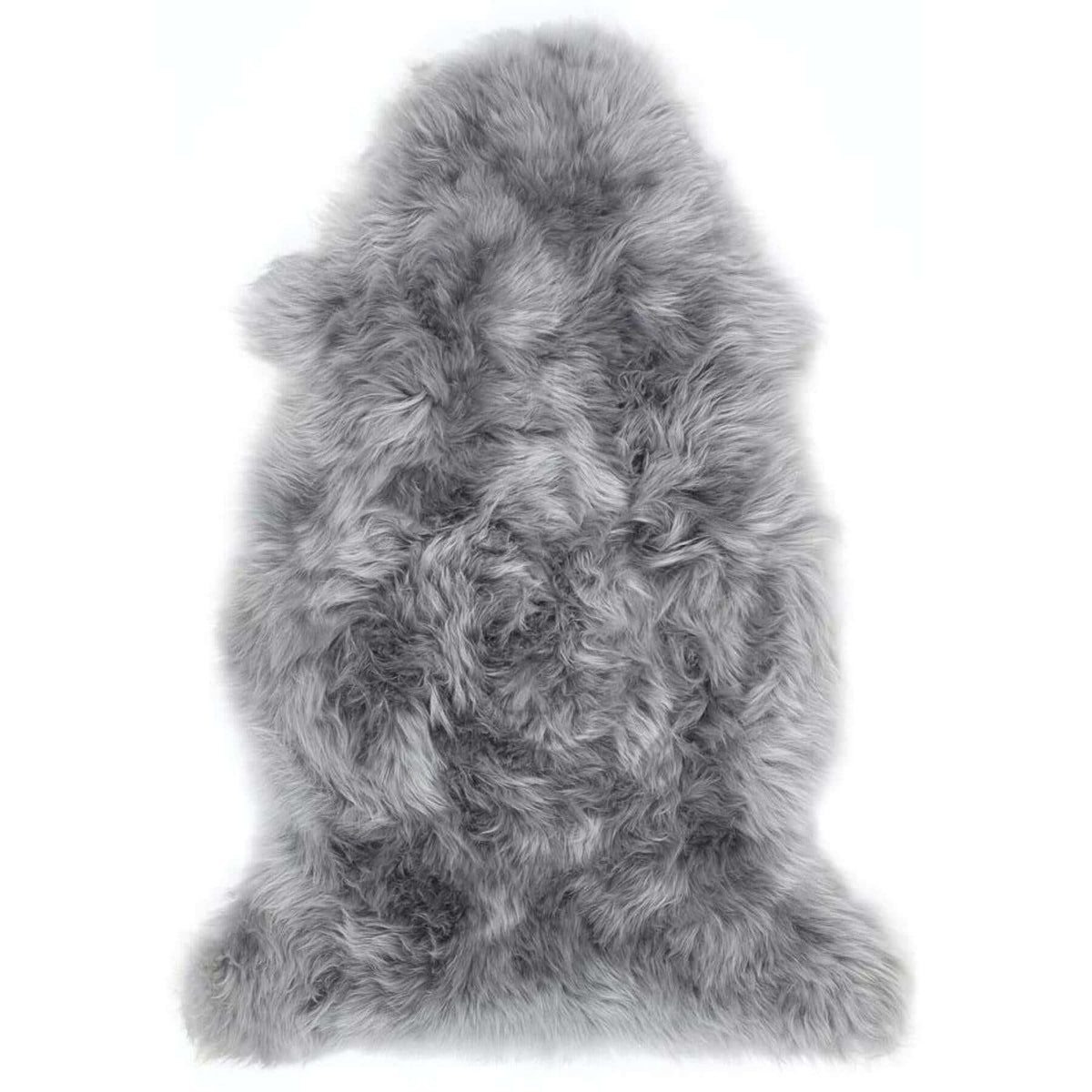Genuine Grey Sheepskin Faux Fur Rug