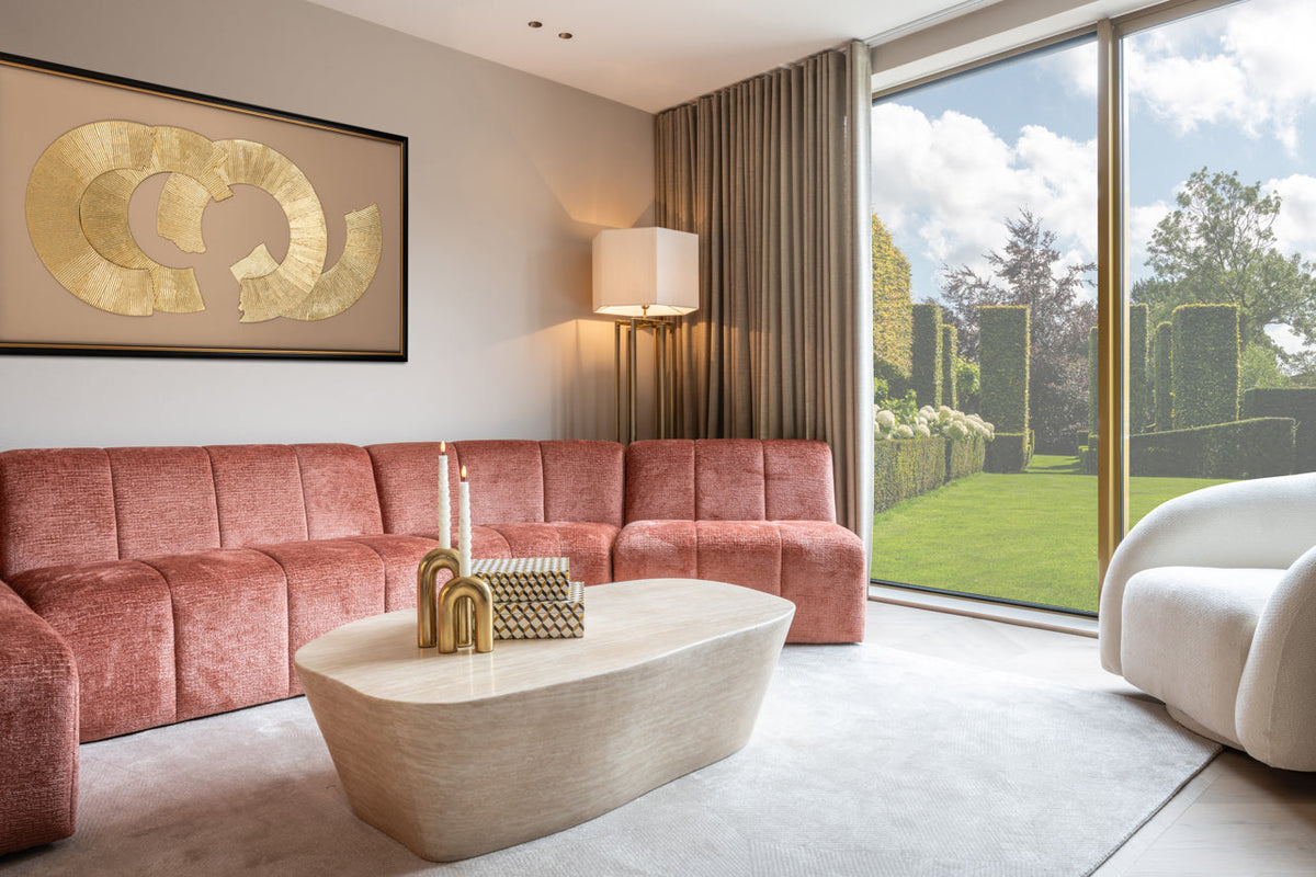 Candle holder Rowin gold large